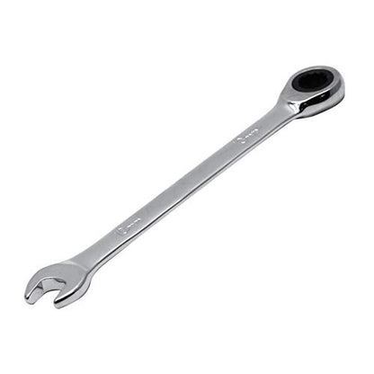 2 Pcs 10mm Ratchet Wrench Metric Ratcheting Wrench Set with 5° Movement and Hardened & 72 Teeth for Projects Metric Tight Spaces - size: 10 mm