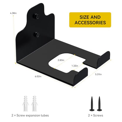 JNIHEEP Garage Organizer Trimmer Rack,Garden Power Tool Hanger,2 Pack,Black | Weedeater Rack, Heavy Duty Weed Whackers Holder Wall Mounted for Grass Trimmer, Hedge Trimmer, Garage Trimmer, Garden Tools - color: Black 2 Packs