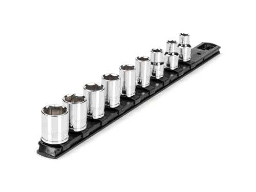 TEKTON 3/8 Inch Drive 6-Point Socket Set, 9-Piece | SHD91101 - size: 9-Piece (5/16-3/4 in.), style: Standard