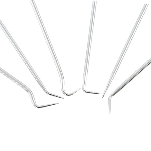 OEMTOOLS 26517 6-Piece Hook and Pick Set, Precision Manipulation for Automotive and Electronics, Durable Steel Construction, Versatile Tool Set