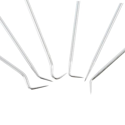 OEMTOOLS 26517 6-Piece Hook and Pick Set, Precision Manipulation for Automotive and Electronics, Durable Steel Construction, Versatile Tool Set
