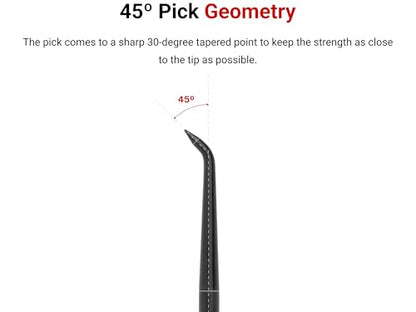 TEKTON 45-Degree Pointed Pick (1/8 x 3 in. shank) | PNH21102 | Made in USA - style: 45-Degree Pick