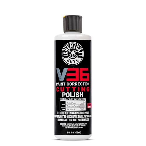 Chemical Guys Gap_V36_16 V36 Optical Grade Cutting Polish (16 oz), White - size: 16 Ounce, (Single Unit)