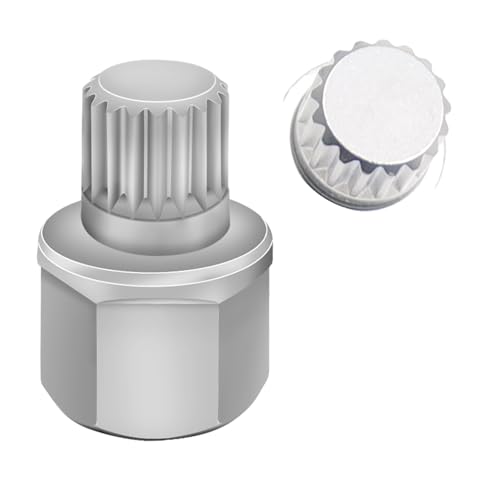 ABC6/17PT Wheel Locking Nut Key Compatible with VW, Audi | Wheel Lock Nut Socket Adapter, Anti-Theft Screw Remover, Hand Repair Tool, Tyre Fitting, garage - color: ABC6/17PT