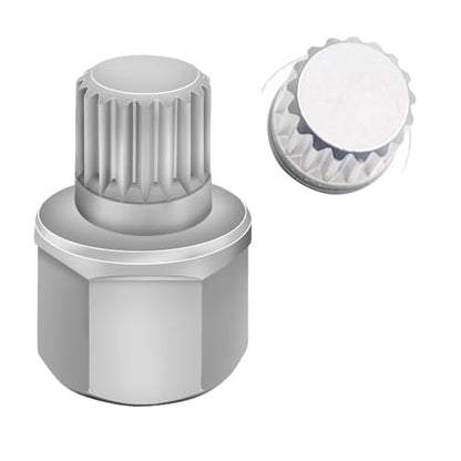 ABC6/17PT Wheel Locking Nut Key Compatible with VW, Audi | Wheel Lock Nut Socket Adapter, Anti-Theft Screw Remover, Hand Repair Tool, Tyre Fitting, garage - color: ABC6/17PT