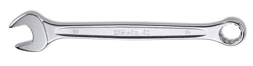 Beta 42 Series 14-piece Metric Combination Wrench Set, 6mm-24mm | Made in Italy|15° Offset Open and Box End|12-Point Box End|Chrome Nickel-Plated Steel|Automotive, Industrial, Professional