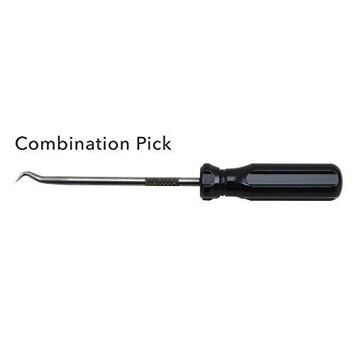 Ullman PSP-4 Steel Pick and Hook Set, 5-1/16" Length, 4pcs - style: High Carbon Polished Steel Hook and Pick Set with Screwdriver Handle