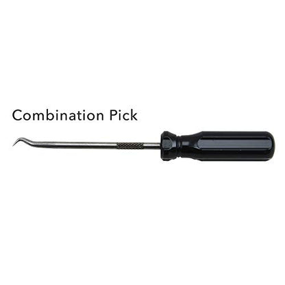 Ullman PSP-4 Steel Pick and Hook Set, 5-1/16" Length, 4pcs - style: High Carbon Polished Steel Hook and Pick Set with Screwdriver Handle