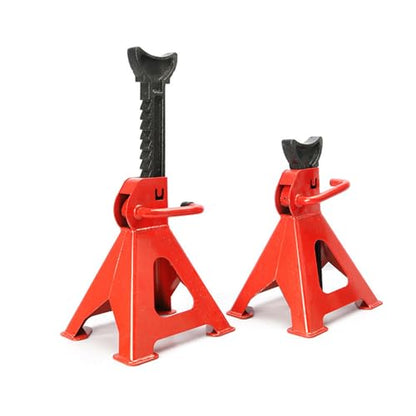 Shkalacar Heavy Duty Steel Jack Stands, 2 Pack Steel Jack Auto Stands 3 Tons with Locking and Foot Pad Lifting Height 29.5-43cm/11.61-16.93inch for Cars ATV