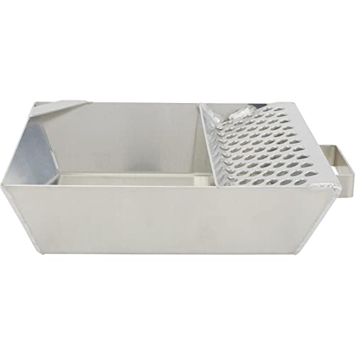 Speedway Motors Aluminum 6 Qt Oil Drain Drip Pan for Quick Change Units with Built-In Gear Drip Tray, Corner Pour Spout and Welded Handle, Lightweight