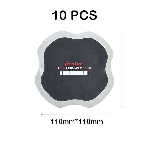 4.33" x 4.33" 10 pcs, 2 ply, Tire Repair Patch, Heavy Duty Bias Ply Repair Patch, Tire Repair for Puncture, Tire Bias Tractor Tire Repair Patch - size: 4.33" x 4.33" 10 pcs