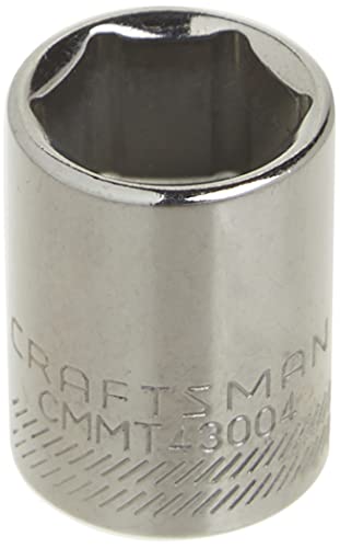 CRAFTSMAN Shallow Socket, SAE, 3/8-Inch Drive, 9/16-Inch, 6-Point (CMMT43004) - size: 9/16"