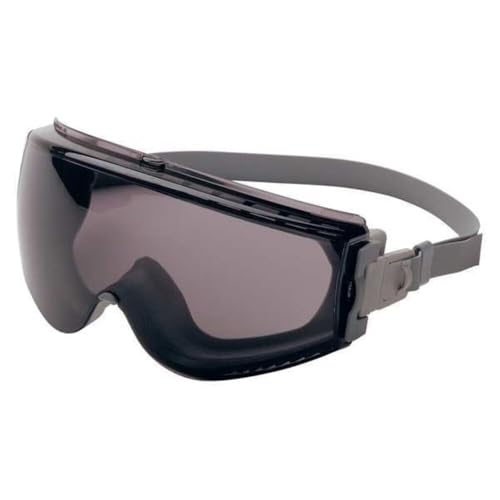 Honeywell Home Uvex Stealth Safety Goggles with Gray HydroShield Anti-Fog Lens, Gray Body & Neoprene Headband (S3961HS)