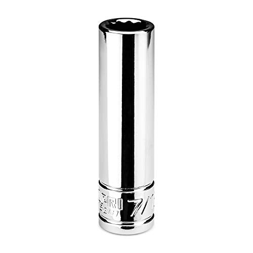 Capri Tools 7/16 in. Deep Socket, 3/8 in. Drive, 12-point, SAE - size: 7/16-Inch