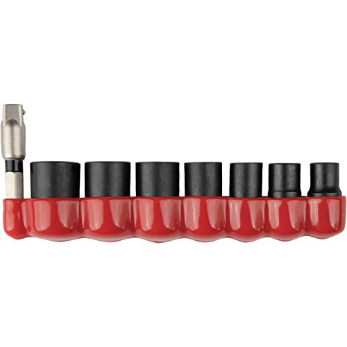 Makita E-01694 Impact XPS® 8 Pc. 1/4" Drive 6-Point Metric Impact Socket Set w/Standard Socket Adapter | Standard Adapter Included | Chrome Moly Steel | Metric Sizes | Heavy Duty | Laser-Etched Markings | 1/4-Inch Drive - style: Metric