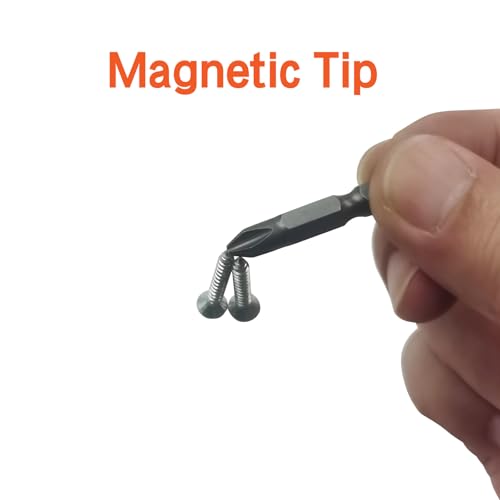 6Pcs 35mm JIS Screwdriver Bit Set with Magnetic Tip, 1/4 Hex Shank, S2 Alloy Steel & 6-Slot Storage Strip – Perfect for Japanese Motorcycles, Cars, Bicycles, and Equipment (JIS #1x6) - size: JIS #1x6