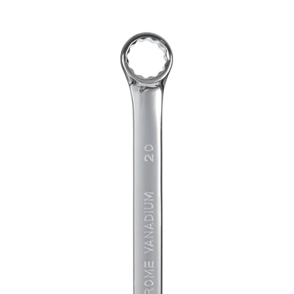 BLACK CANYON Metric 20mm Combination Wrench, 12-Point Box End & Hex Opening Design, Polished Steel - size: 20 mm