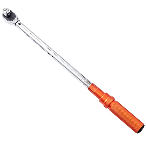 VEVOR 1/2-inch Drive Click Torque Wrench 25-250ft.lb/34-340n.m, Dual-Direction Adjustable Torque Wrench Set with Mechanical Dual Range Scales and Adapters Extension Rod - size: 25-250 FT.LB, style: 1/2-inch