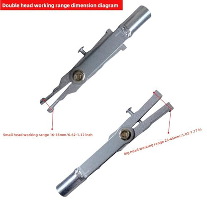 Internal Bearing Puller Double Headed Bearing Puller | Slide Hammer Bearing Puller with Expandable Collets 16-45mm Insert Bearing Remover Tool