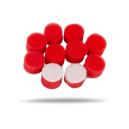 Maxshine 10 Pieces MN01 Mini Polisher and Accessories - 26mm (1”) Red Finishing Pads, Ideal for Precision Car Detailing, Polishing & Buffing Small Areas - Professional Auto Detailing Tools - size: Dia: 15mm Red Finishing Pad