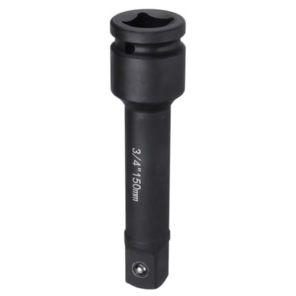 HARFINGTON Impact Socket Extension Bar 3/4" Square Drive 6" Long CR-V Steel Extension Rod Ratchet Wrench Driver Adapter for Axle Nut Sockets, Black - size: 3/4" Square Drive 6" Long