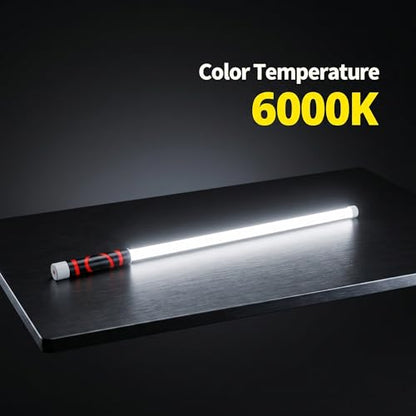 30" Flexible LED Work Light, Rechargeable Bendable Mechanic Light | Rubber Body, 800Lm, 6000K White, 3 Modes, 7H Battery, Hands-Free, Indoor Outdoor, Car Repair, Camping, USB Rechargeable