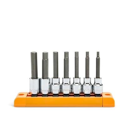 GEARWRENCH 7 Pc. 3/8" Drive Mid-Length Hex Bit Socket Set, Metric - 82546