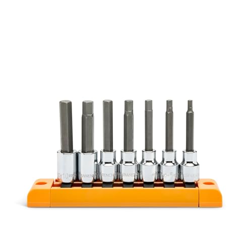 GEARWRENCH 7 Pc. 3/8" Drive Mid-Length Hex Bit Socket Set, Metric - 82546