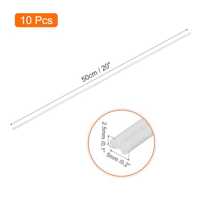 MECCANIXITY 10pcs 20 Inch Plastic Welding Rods PVC Welding Strips Welder Rods for Plastic Welder,Car Bumper, Kayak Repair, White - color: White, size: 20 Inch