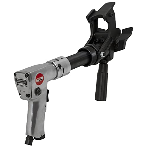 Myers Tire Supply MTS 52006 Pneumatic Air Powered Bead Breaker for Agricultural, OTR, Semi, and Commercial Truck Tires with 2-11/16-Inch Jaw Opening, Handle Exhaust, Includes Storage/Carry Case