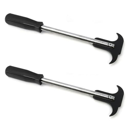 LAINLOY Oil Seal Disassembly Wrench Puller, Seal Puller Tool with Dual Hook Tips Remove Oil and Grease Seals, Car Repair Tool, Oil Seal Disassembly Tools for Car SUV and Light Truck (2PCS Black) - color: 2pcs Black