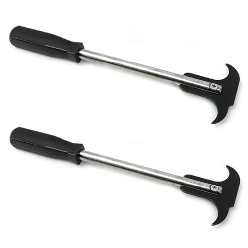 LAINLOY Oil Seal Disassembly Wrench Puller, Seal Puller Tool with Dual Hook Tips Remove Oil and Grease Seals, Car Repair Tool, Oil Seal Disassembly Tools for Car SUV and Light Truck (2PCS Black) - color: 2pcs Black