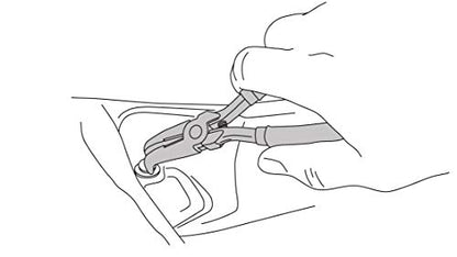 Lisle 42880 Plastic Clip Removal Pliers, 80 Degree - style: Clip Removal Pliers 80 Degree