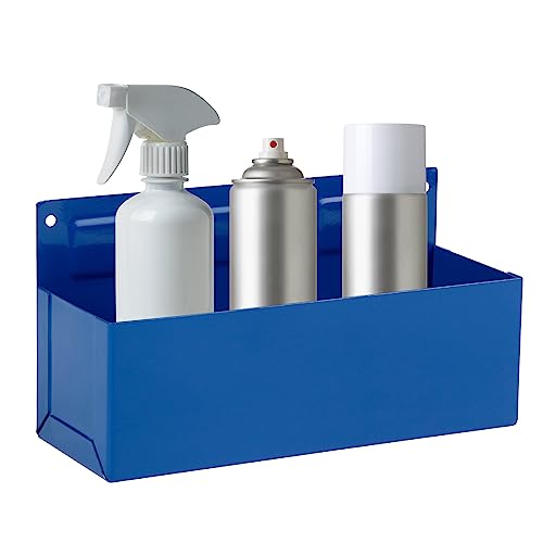 Magnetic Aerosol Spray Can Holder, Magnet Toolbox Bottle Holder, Tool Box Storage Rack for Garage and Home, Craft Workspace, Mechanic Paint Bottle Can Organizer, Blue, 3"x8.3" - color: Blue