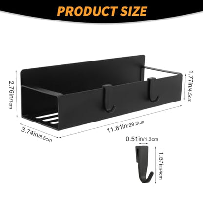 2 Pcs Magnetic Spray Can Holder,with 4 Pcs Small Hooks Wall-Mounted Spray Bottle Rack Paint Bottle Can Organizer for Garage Home Workspace