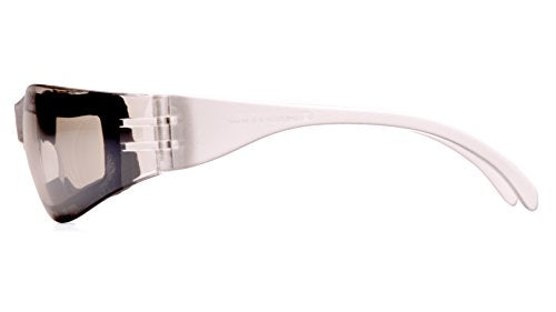 Pyramex Intruder Safety Eyewear Clear Frame Full Foam Padding Clear Anti-Fog Lens - color: I/O Anti-fog Lens/ Clear Frame, style: Full Foam Padding