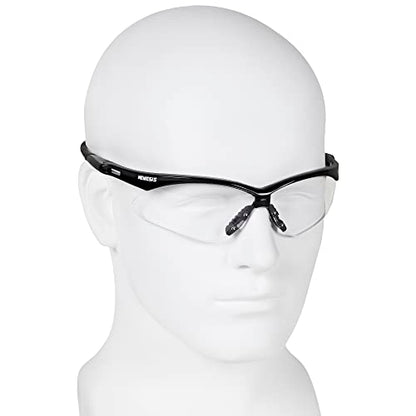 KleenGuard Nemesis Safety Glasses Black Frame Clear Lens Anti Fog - size: One Size