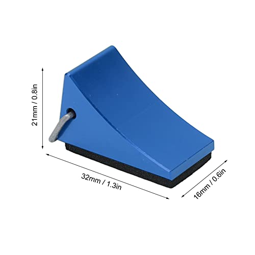 RC Wheel Chock 4 Pack Aluminum Alloy Antislip Car Stand, 32x21x16mm Compact Remote Control Car Accessory for Trail Truck Crawler Buggy Storage Display Ramp Stop (Blue) - color: Blue
