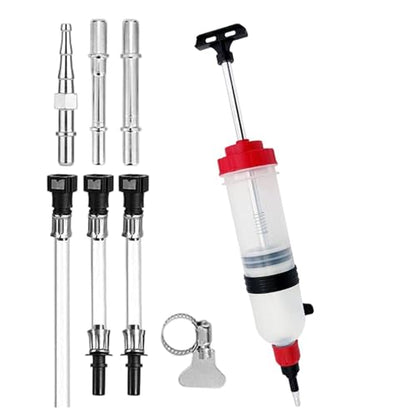 Fluid Pump Automotive - 1.5L PP, Oil Fluid Extractor, Oils Suction Syringe | Leakproof Syringe Filler, Transfer Hand Pump Tool | Automotive Brake Fluids Syringes for Car, Lawn Mower, Engine. - size: 1500ml
