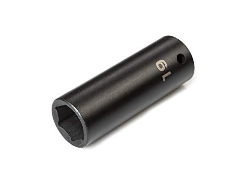 TEKTON 1/2 Inch Drive x 19 mm Deep 6-Point Impact Socket | SID23119 - size: 19 mm, style: Deep