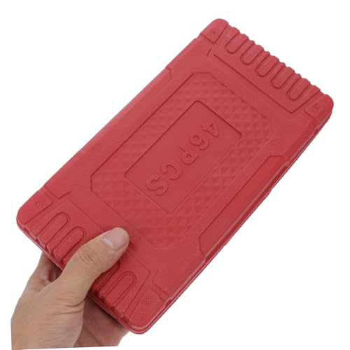 Zerodeko 46pcs Socket Wrench Set Storage Case for Automotive Repairs Socket Tool Kit for Mechanics Comprehensive Car Maintenance Tools Portable Box for Use