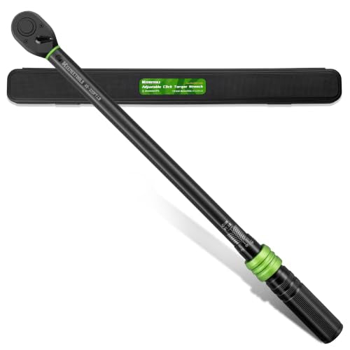 1/2 Inch Drive Torque Wrench 40-320 Ft-Lb for Truck Maintenance | Click Torque Wrench (54.2-433.6Nm) with 3% Precision Dual-Direction Range,72 Tooth Head for RVs,Trailers,Lug Nut Installation - size: 1/2" 40-320FT