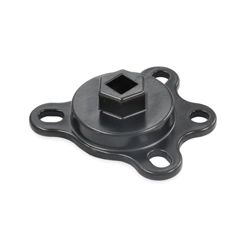 Black Crankshaft Turning Tool Engine Rotation Adapter Tool | Compatible for Chevy or Ford V8 Engines - color: Black