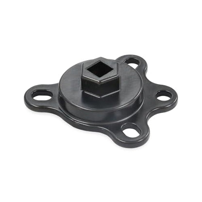 Black Crankshaft Turning Tool Engine Rotation Adapter Tool | Compatible for Chevy or Ford V8 Engines - color: Black