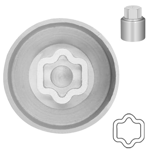 Type F Wheel Locking Nut Key for Land Rover, Lug Nut Removal Tool | Wheel Lock Nut Socket Adapter, Anti-Theft Lug Nut Removal Tool, Anti-Theft Screw Remover, Repair Tool, Tyre Fitting, garage - size: Socket F