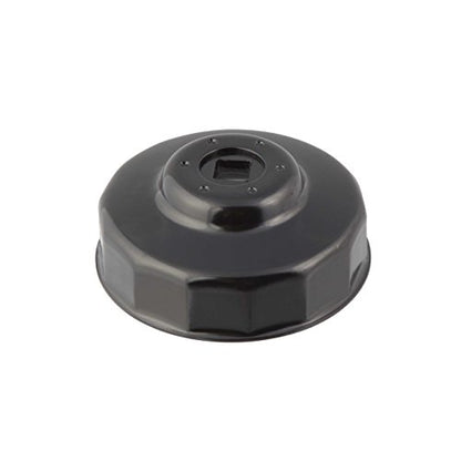 Steelman Low Profile Oil Filter Cap Wrench Socket 74mm x 14 Flute, 3/8-inch Drive, Heavy Duty Chrome Vanadium Steel - size: 74 Millimeter x 14 Flute