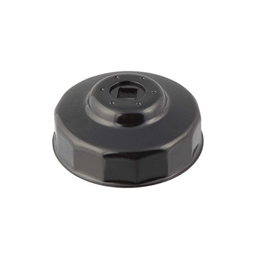 Steelman Low Profile Oil Filter Cap Wrench Socket 74mm x 14 Flute, 3/8-inch Drive, Heavy Duty Chrome Vanadium Steel - size: 74 Millimeter x 14 Flute