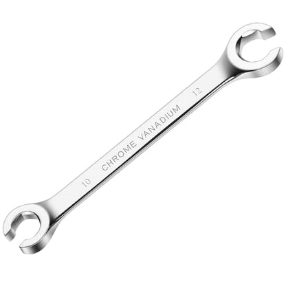 Flare Nut Wrench, 10mm x 12mm Double Open End Metric Wrench for Removing and Replacing Nuts for Automotive Repairs and Household Maintenance - size: 10mm x 12mm