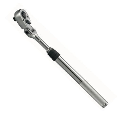 1/2" Drive Ratchet – 13.7–19.2" 6-Stage Extendable Handle, 90T Flex Head, Quick Release, Chrome Vanadium - size: 1/2" Drive Ratchet