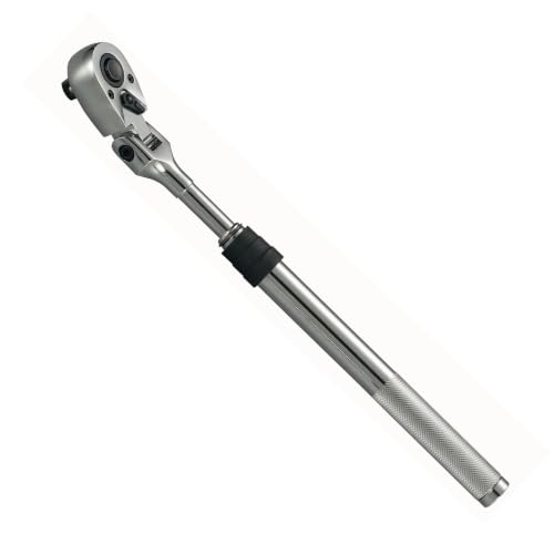 1/2" Drive Ratchet – 13.7–19.2" 6-Stage Extendable Handle, 90T Flex Head, Quick Release, Chrome Vanadium - size: 1/2" Drive Ratchet